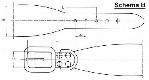 Halsbandabmessungen Schema B